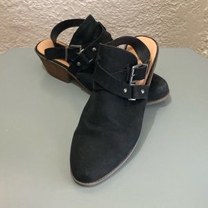 Coldwater Creek leather slingback booties
